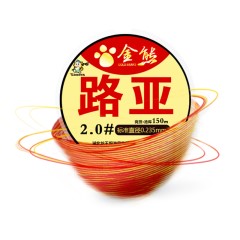 龙王恨 金熊路亚极速切水 钓大鱼150米钓鱼线 强韧拉力钓线钓