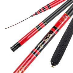 开沃精工将太鲫鱼版 37偏46调细身休闲鲫鱼竿 超轻碳素钓鱼竿
