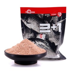 化氏2018新品2+1鱼饵鲫鱼饵料综合饵谷物腥香型野钓休闲鱼食配